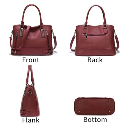 PU Satchel Crossbody Handbag
