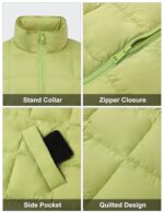 Lightweight Puffer Jacket with Stand Collar