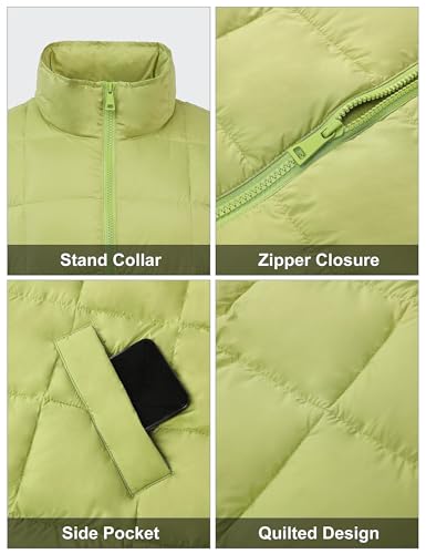 Lightweight Puffer Jacket with Stand Collar