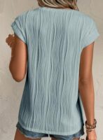 Short Sleeve Knit Blouse