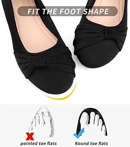 Ballet Flats with Bow Tie