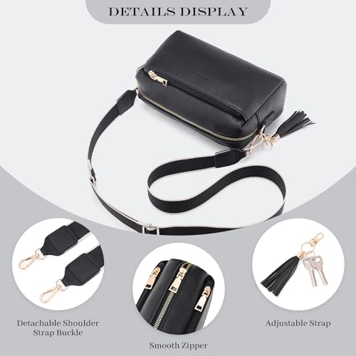 Crossbody Bag with 3 Zips