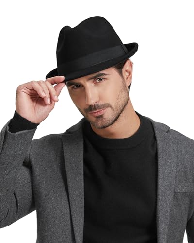 Felt Trilby Fedora, Large Short Brim Hat