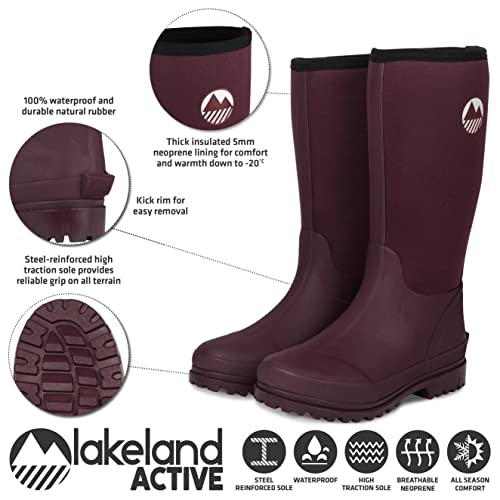Insulated Rubber Knee-High Wellies