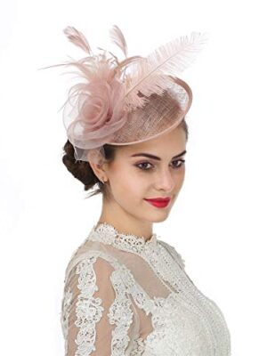 Flower Feather Fascinator