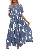 Plus Size Bohemian Floral Maxi Dress
