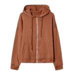 Lightweight Zip-Up Hoodie with Pockets, Long Sleeve