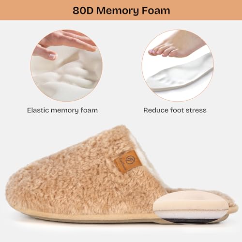 Cosy Shearling Memory Foam Slippers