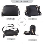 Crossbody Bag with 3 Zips