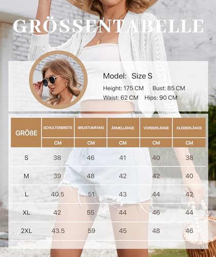 Summer 3/4 Sleeve Lightweight Cropped Cardigan