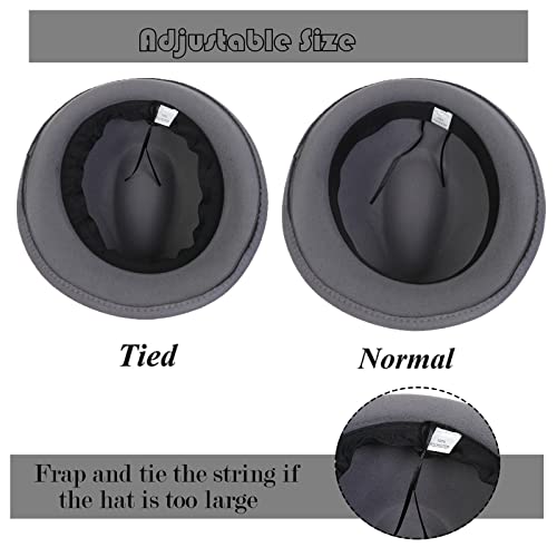Wool Panama Hat, Curl Brim Jazz Fedora