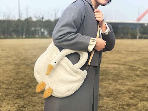 Cute Plush Goose Shoulder Bag