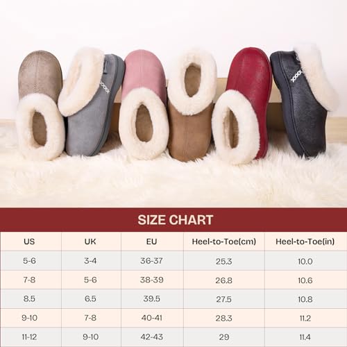 Micro Suede Plush Memory Foam Slippers