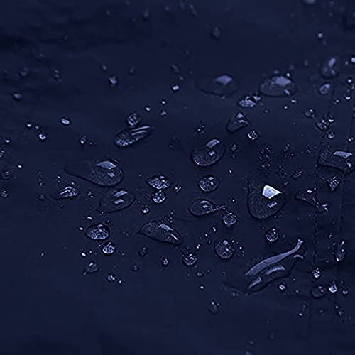 Waterproof Hooded Rain Jacket, Black