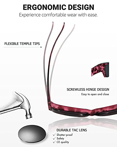 LVIOE Polarised Fitover Sunglasses, Round Frame, UV Protection