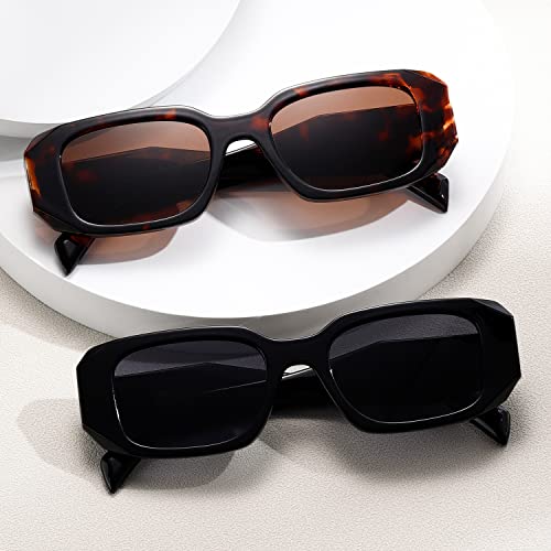 Rectangle Retro Sunglasses Vintage Square