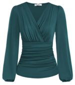 Summer Wrap V-Neck Blouse