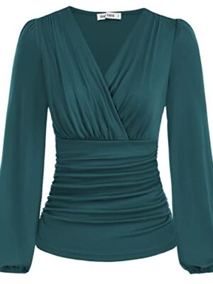 Summer Wrap V-Neck Blouse