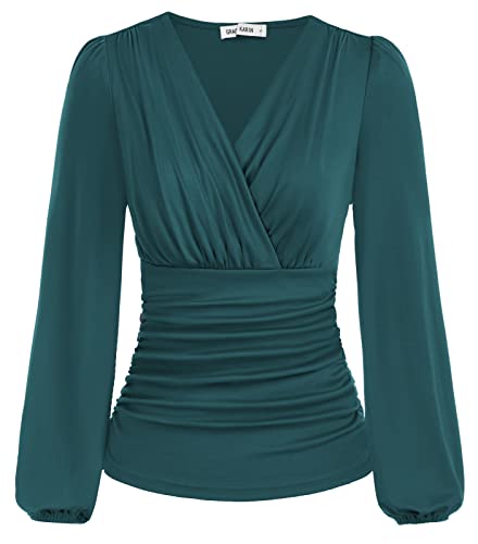 Summer Wrap V-Neck Blouse