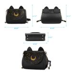 PU Leather Crossbody Bag - Black