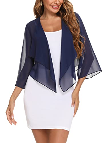Chiffon Bolero Cardigans 3/4 Sleeve