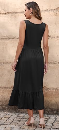 Sleeveless Maxi Dress with Pockets