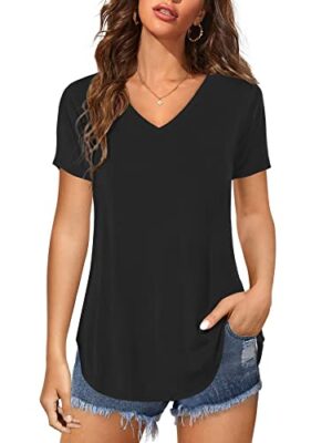 Casual Loose V Neck Tops