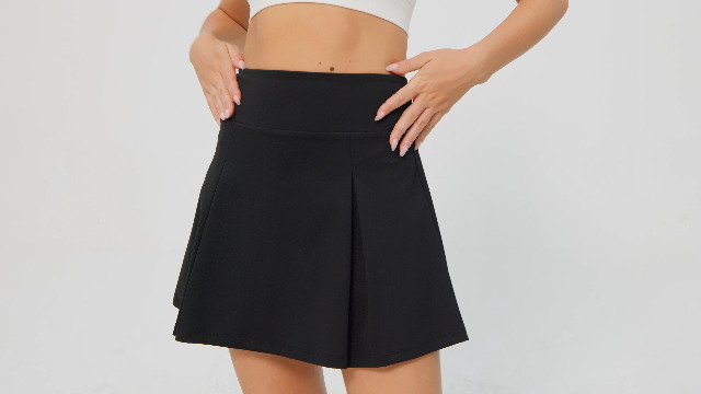 Tennis Skirt with Pockets, Elastic Waist