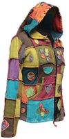 Love Peace Patchwork Hoodie