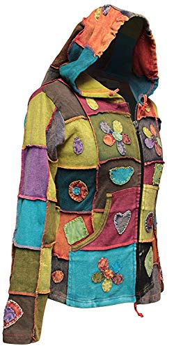 Love Peace Patchwork Hoodie