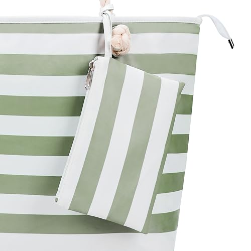 Extra Large Waterproof Beach Tote with Pockets