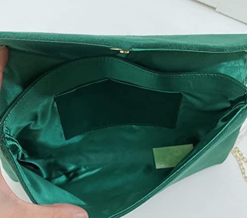 Faux Suede Clutch Bag