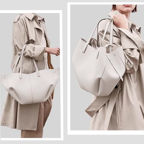 Crescent Tote Bag with Clutch