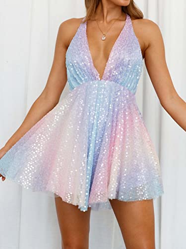 Sparkly Tassel Sequin Mini Dress