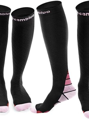 Compression Socks 2 Pairs for Calf & Ankle Support