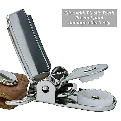 Y-Back Adjustable Suspenders with 6 Clips