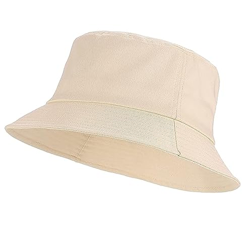 Foldable Summer Bucket Hat (Beige)