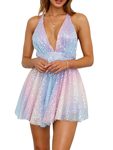 Sparkly Tassel Sequin Mini Dress