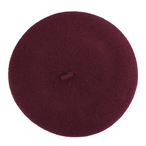Vintage Wool Beret - French Style Beanie Cap
