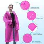Waterproof Adult Poncho, 2PCS, Reusable, with Hoods