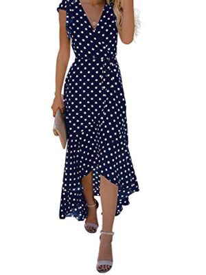 Summer Boho Floral Midi Dress