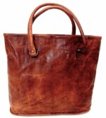 Vintage Leather Tote Bag