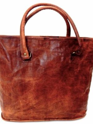 Vintage Leather Tote Bag