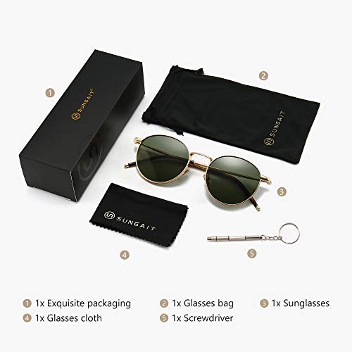 Vintage Round Metal Sunglasses