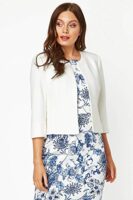 Cropped Bolero Jacket - 2 Pockets