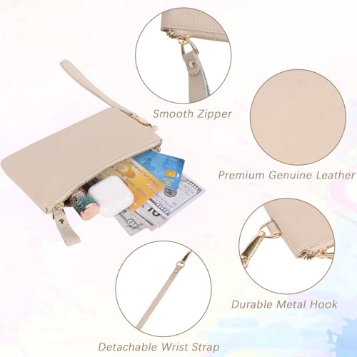 Wristlet Clutch, Zip Purse Wallet