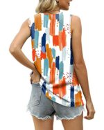 V-Neck Sleeveless Chiffon Tank Top