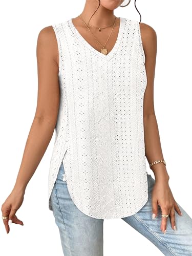 V Neck Sleeveless Summer Tank Top