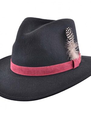 Wool Felt Crushable Fedora Hat