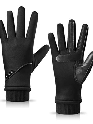 HOLDINA Waterproof Winter Gloves for Women with Touchscreen